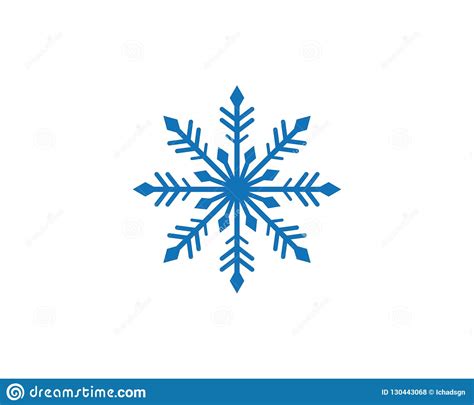 Snowflakes Logo Template Stock Vector Illustration Of Frost 130443068