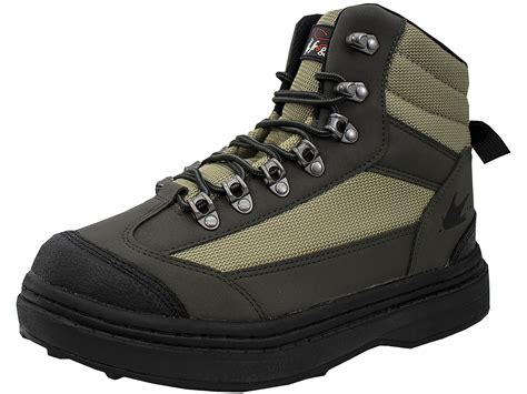 Frogg Toggs Hellbender Cleated Wading Boots Nylon Greensilver Mens