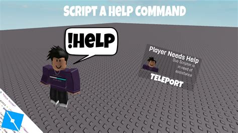 Roblox Scripting Tutorial How To Script A Help Command Youtube