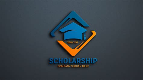 scholarship logo template design graphicsfamily