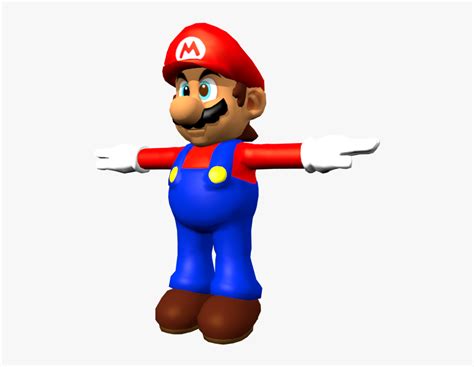 Download Zip Archive Mario 64 Mario Model Hd Png Download Kindpng