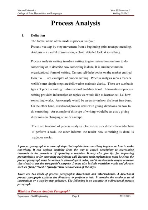 Mixed methods professional paper template: Process analysis assignment
