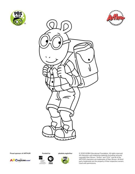 Arthur Coloring Page Kids Coloring Pages Pbs Kids For Parents