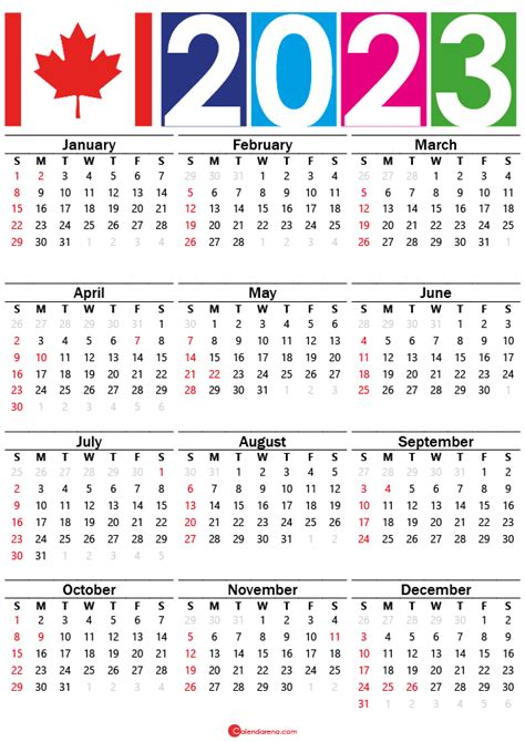 Canada Calendar For 2023 Pelajaran