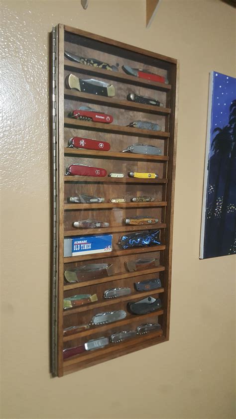 From toys to jewelry, you must have many enjoyable things to present. I built a cool display case for my knife collection out of scraps! : DIY