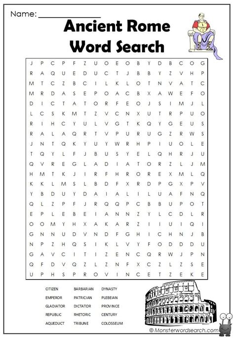 Ancient Rome Word Search Ancient Rome Ancient Rome Lessons Ancient