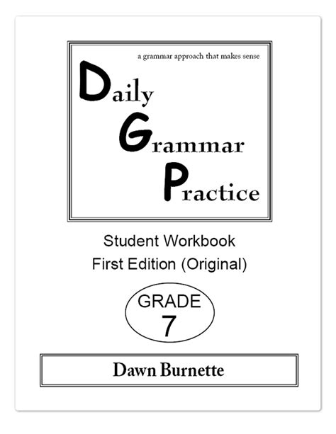 Daily Grammar Practice Grade 7 Original Dgp Bookstore