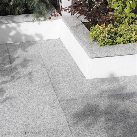 Silver Grey Granite Paving Slab 900x600 Pack 1850m2 Flamed Surface