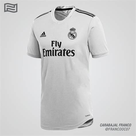 Real Madrid 18-19 Home & Away Kit Concepts by Franco Carabajal - Footy Headlines