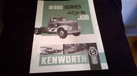 Vintage W 900 Kenworth Brochure 1832579523