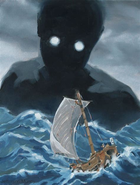 Folklore And Urban Legends Umibozu — Jefferson Muncy Sea Monster Art