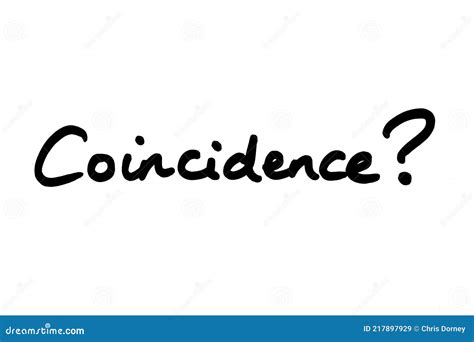 Coincidence Stock Illustration Illustration Of Question 217897929
