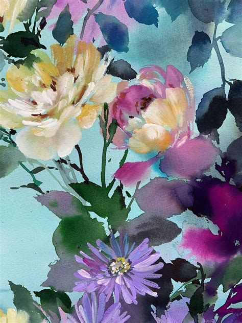 Floral Essence Original Painting By Jo Haran Wychwood Art