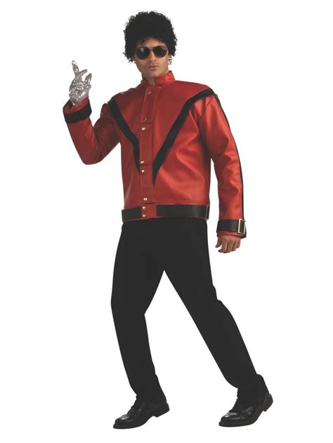 Adult Red Thriller Deluxe Michael Jackson Jacket Costume PartyBell Com