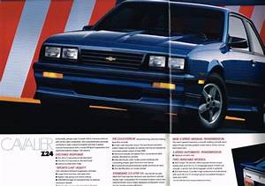 1987 Chevy Cavalier Brochure Catalog W Color Chart Z 24 Rs Cs