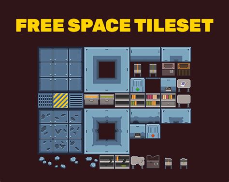 Free Sci Fi Tileset Space Station By Aske4