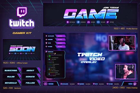 Neon Podcast Twitch Kit By Sko4 On Envato Elements
