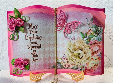Birthday Elegant Beautiful Handmade Greeting Card Story Etsy