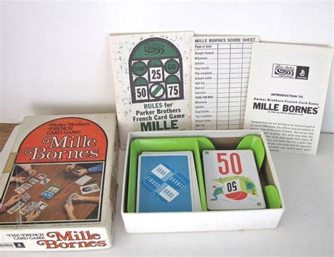 Vintage Mille Bornes Card Game Car Racing Card Game By Gizmos Car Card