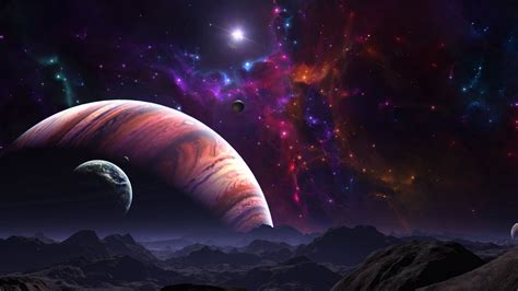 Download Wallpaper 3840x2160 Space Open Space Planets