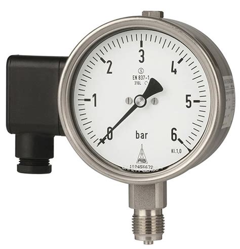 Bourdon Tube Pressure Gauges With Electrical Additional Accessory Data