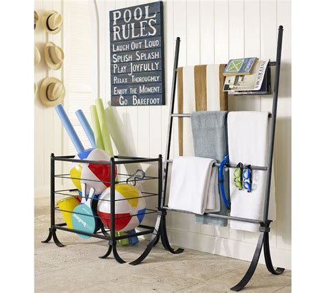 How To Organize Your Pool Toys Pool Towel Storage Pool