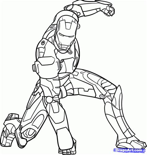 Iron Man Image To Download And Color Iron Man Kids Coloring Pages