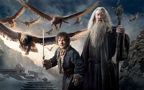 2880x1800 Gandalf Bilbo In Hobbit 3 Macbook Pro Retina Hd 4k Wallpapers