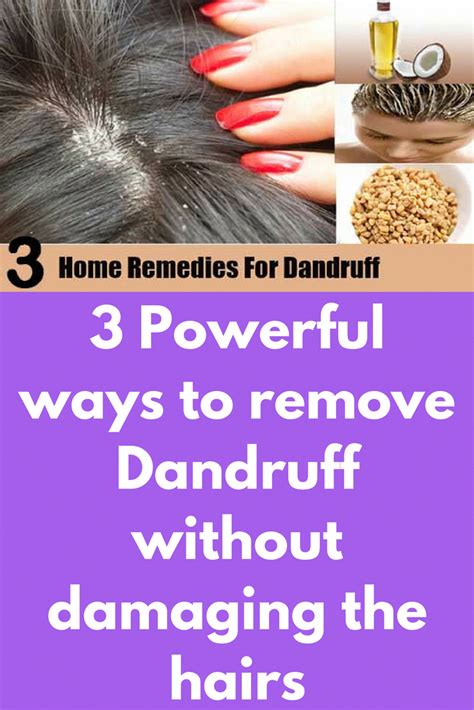 A diet that provides enough zinc, b vitamins and certain types of fats may help. Pin on Remove Dandruff