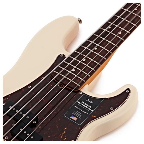 Fender American Pro II Precision Bass V RW Olympic White At Gear4music