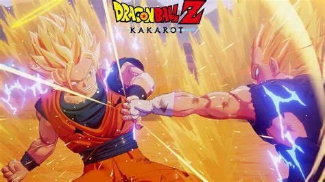 Dragon Ball Z Kakarot Majin Vegeta Vs Goku Super Saiyan 2 Boss Fight