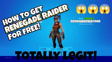 How To Get Renegade Raider For Free Fortnite Chapter 2 Season 6