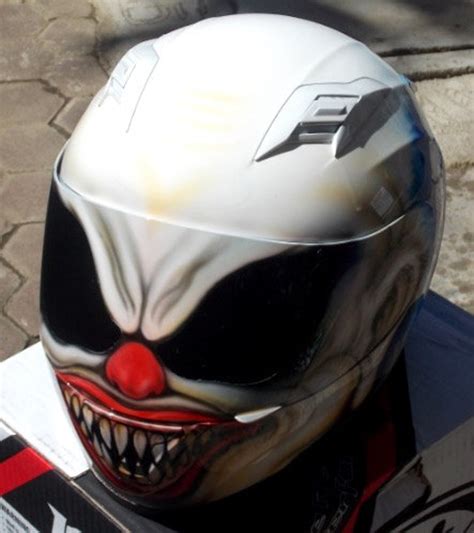 Clown Halloween Scary Killer Clownt Bikers Helmet Motorcycle Etsy