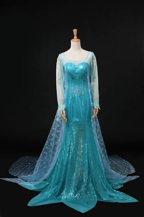 Womens Ice Queen Elsa Blue Frozen Costume