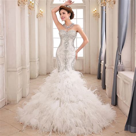 White Gold Mermaid Vintage Sexy Wedding Dresses 2022 Off Shoulder Luxury Glitter Bridal Gown