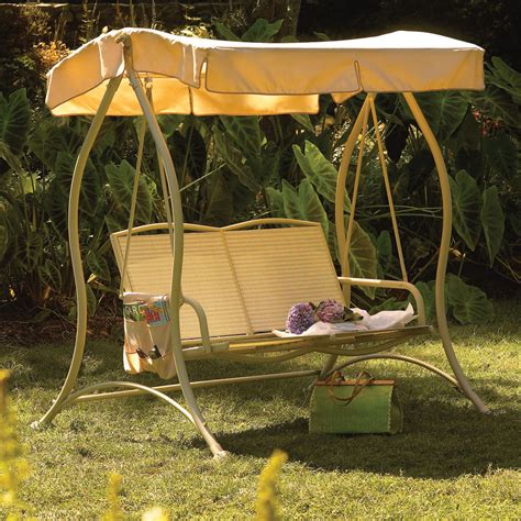 If you purchased the swing new, there is probably information with the assembly instructions regarding missing parts and contacting the company which manufactured or distributed. Garden Treasures 2-Person A-Frame Sling Swing RTS-483A ...