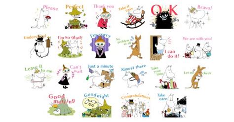 New Animated Moomin Line Stickers Now Also In English Moomin