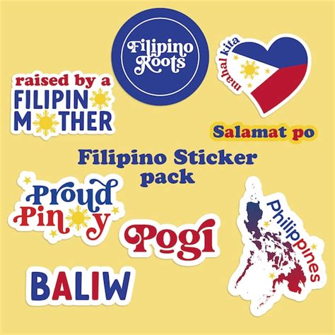 Sticker Philippine Sticker Pack Pinoy Vinyl Sticker Etsy Sterreich