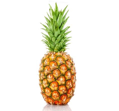 Ripe Pineapple Isolated On White Khoirulpage