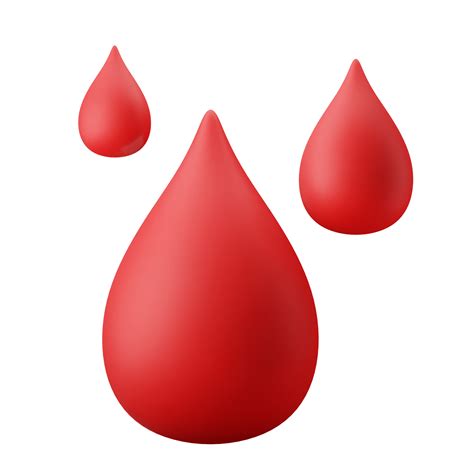 Blood Drops Donor Transfusion Symbol 3d Icon Illustration 11155562 PNG