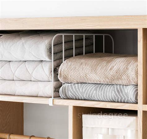 Wardrobe And Shelf Divider Closet Organizer Style Degree