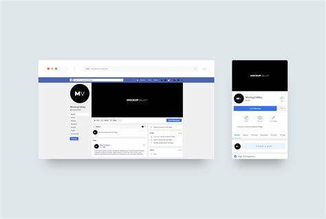 Facebook Cover Mockup Behance