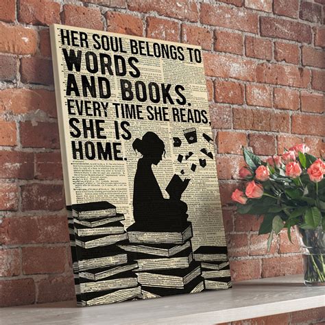 Her Souls Belongs To Words And Books Every Times She Reads She Etsy