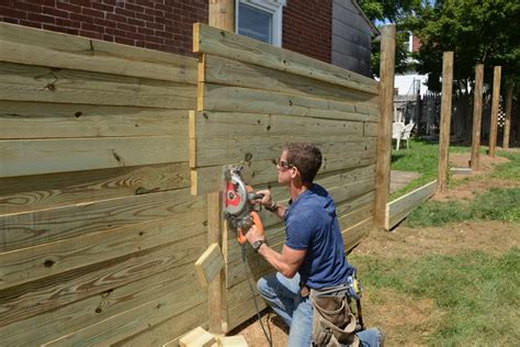 How To Home Improvement Building A Wood Fence Beginners Diy