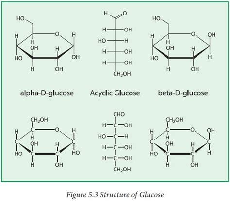 Structure Of Glucose Fructose And Galactose