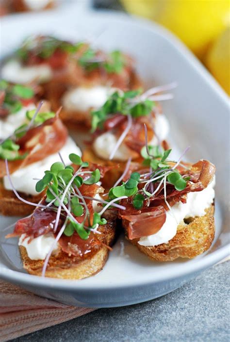 Prosciutto Crostini With Burrata The Charming Detroiter Recipe