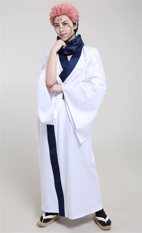 Jujutsu Kaisen Ryomen Sukuna King Of Curses Cosplay Costume Men Casual Yukata Robe Japanese