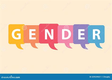 Gender Written On Colorful Speech Bubbles Stock Vector Illustration Of Gender Graphic 229539021