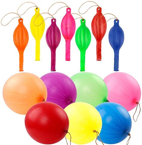 Large Jumbo Balloon With Rubber Strap 50 Pieces Multicolored