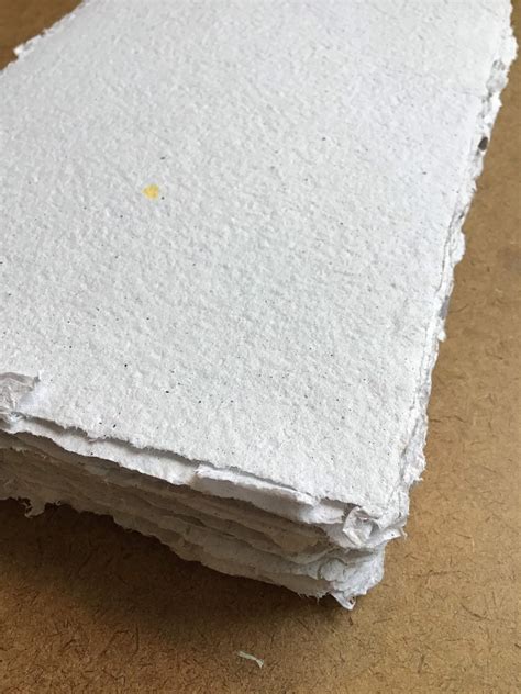 By The Sheet White Handmade Paper Recycled Paper Eco Etsy